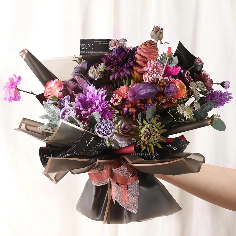 กระดาษห่อดอกไม้สีดำ 20 แผ่น ขอ - Florist Flower Supply บทวิจารณ์และราคา
