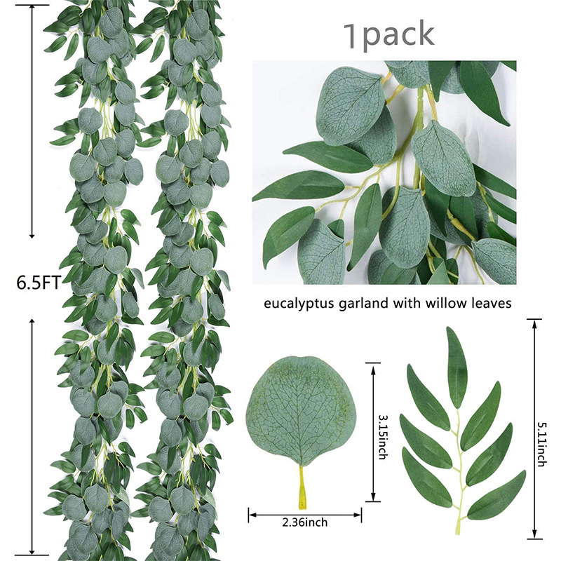 200 ซม.ปลอม Eucalyptus หวายพืช - Eucalyptus Preserved บทวิจารณ์และราคา